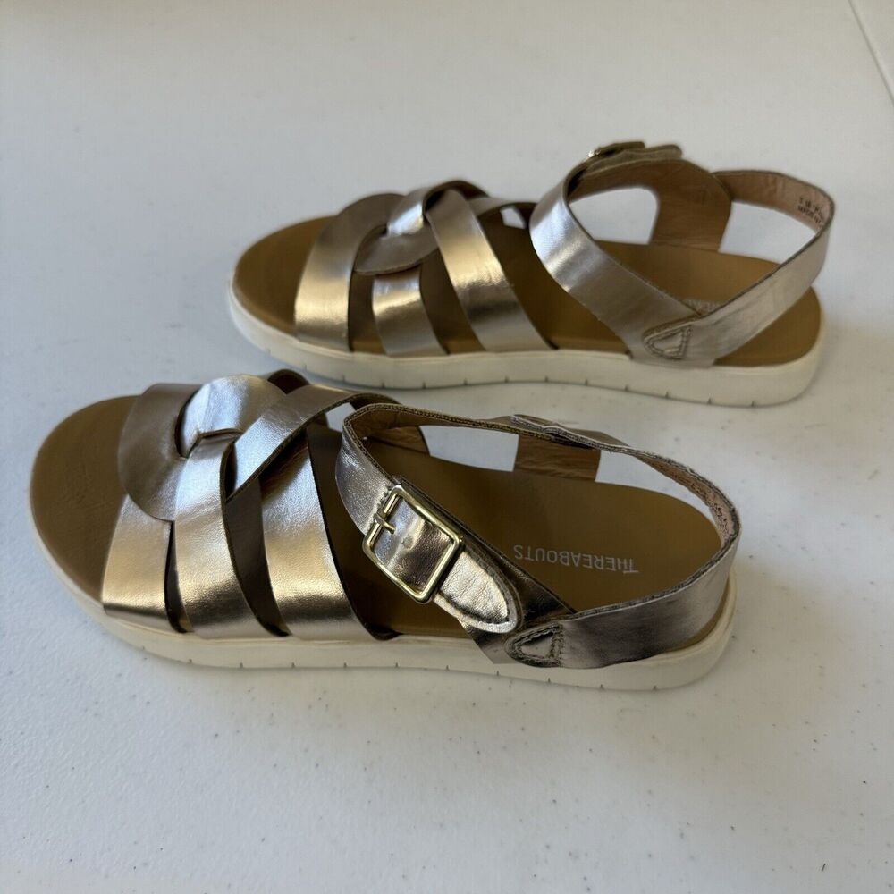Thereabouts Girls Sandals, Gold Size 3